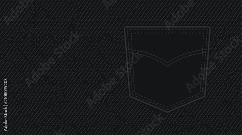 Black Denim Jeans Fabric Texture Background
