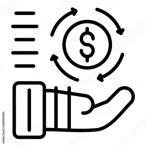 Obraz na plátně Refund Icon