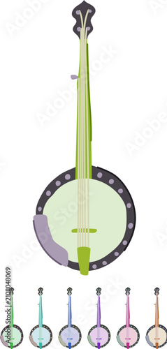 Obraz na płótnie country banjo cartoon