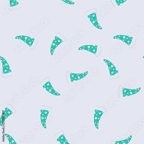 Fotografie pattern black magician hat cartoon