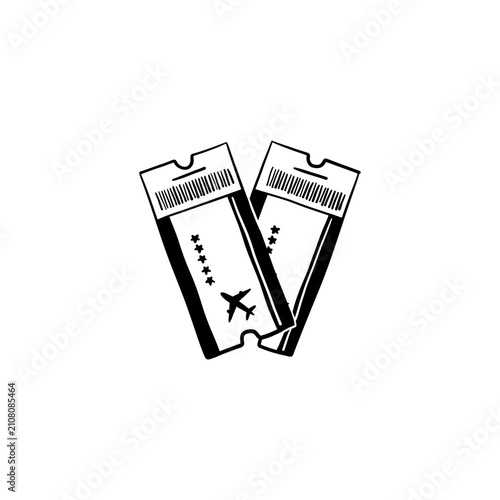 Boarding Pass Tickets Travel Icon