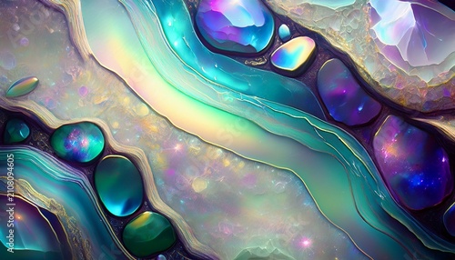 Iridescent Moonstone Texture Background