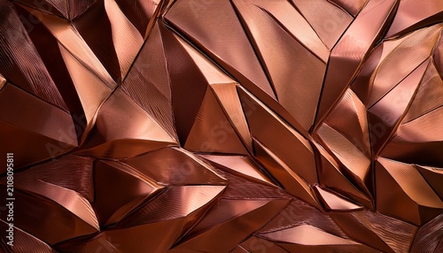 Abstract Texture Background Of A Rough Copper Metallic Wall