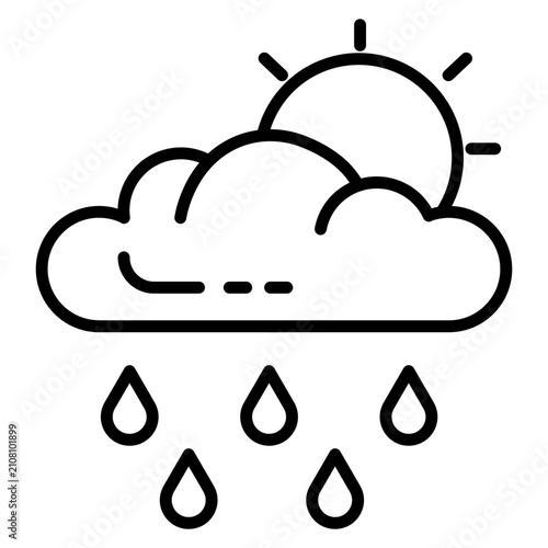 Принти на полотні Monsoon Season Icon