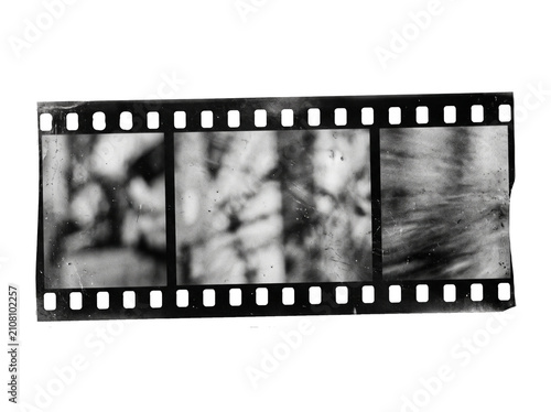 Blurred Grayscale Film Strip Texture