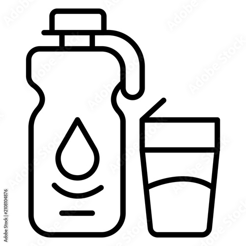 Cuadro en lienzo Hydration Icon