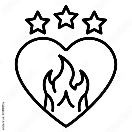 Canvas Print Passion Icon