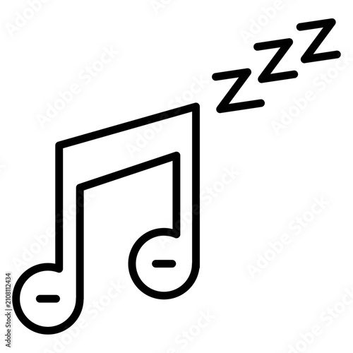 Cuadro en lienzo Lullaby Icon