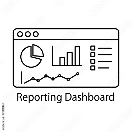 Reporting Dashboard Analytics Icon