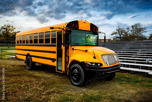 Classic yellow school bus p...