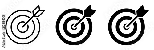 target goal icon collection