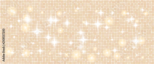 Foto Disco ball shine and bold starbursts for club poster or night party card