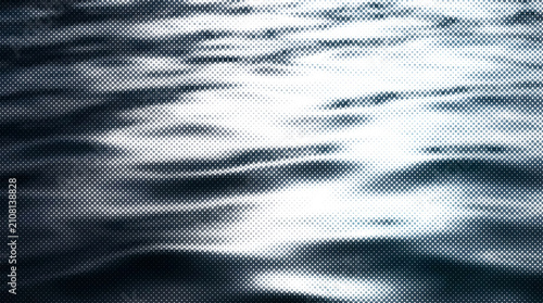 Abstract halftone water ripples background vector design