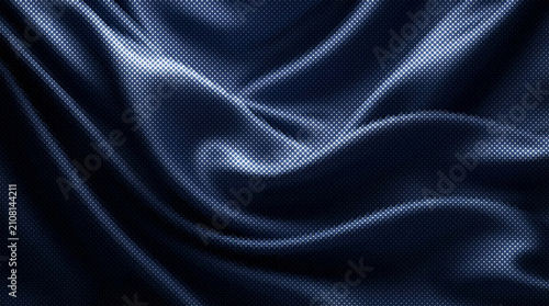 Abstract luxury silk folds with halftone design and flowing texture