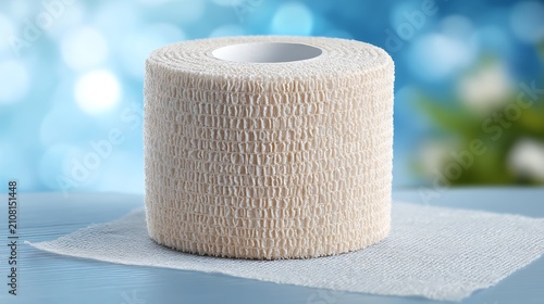 Single Roll of White Toilet Paper Isolated on White Background Clean Soft Bathroom Hygiene Tissue for Sanitary Domestic Restroom Essentials