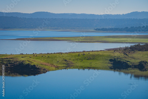 Bilde på lerret Valdecañas Reservoir (Extremadura, Spain)