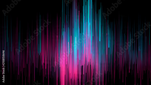 Vibrant Abstract Digital Light Streaks Background.