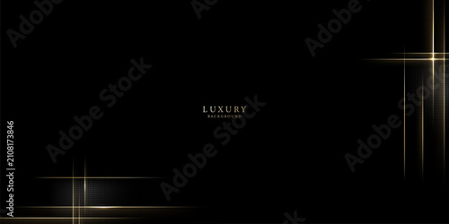 Black background with a luxurious gold effect. Vector illustration