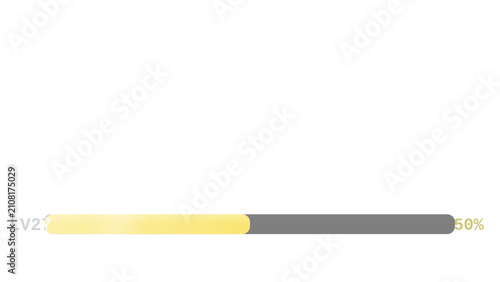 Foto Game stamina bar with depleting amber fill