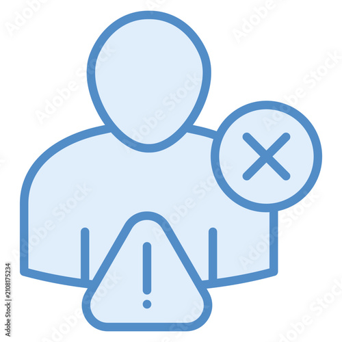 Bild auf Leinwand Failure Icon Element For Design