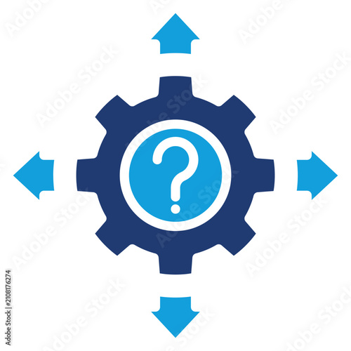 фотографія Uncertainty Icon Element For Design