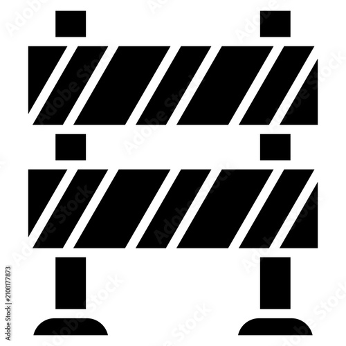 Canvas Print Obstacle Icon Element For Design