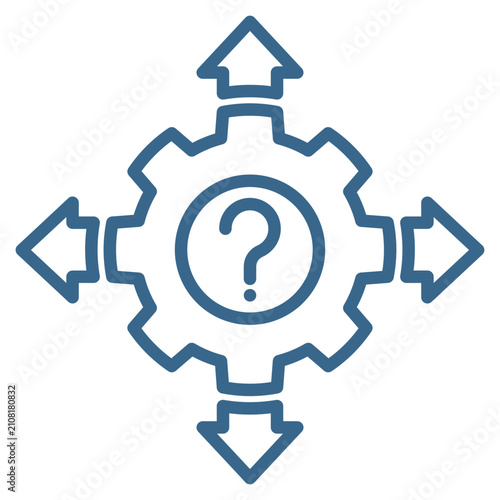 Принти на полотні Uncertainty Icon Element For Design