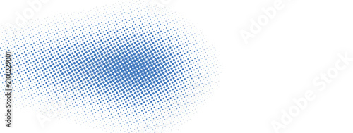 Foto Abstract geometric dot pattern with gradient blue color scheme isolated design