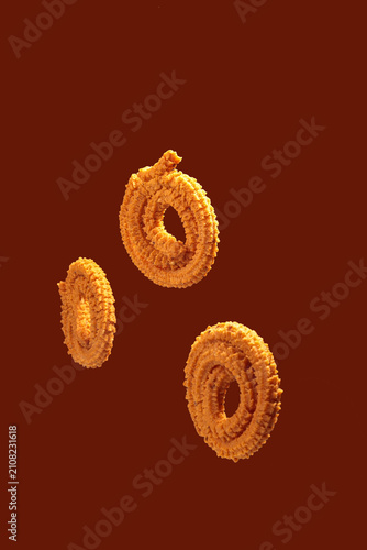Indian traditional snacks chakli specially eat in Diwali festival 