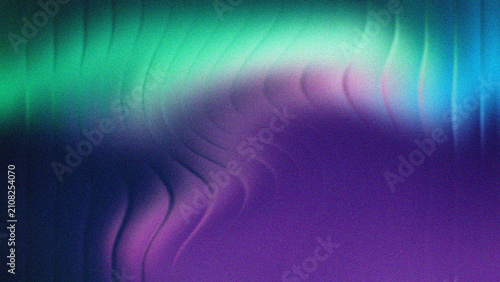Cuadro en lienzo Subtle granulated abstract waves of ethereal emerald, cerulean, and mysterious v