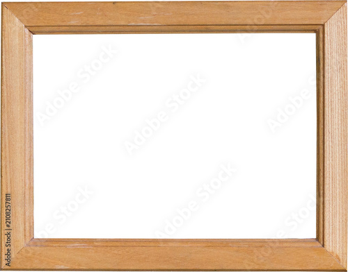 picture frame on transparent background. wooden frame for the picture. PNG. square frame for pictures and photos