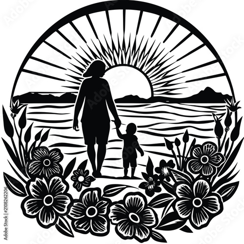 silhouette of a girl