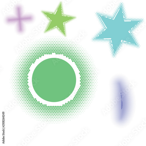 Colorful Geometric Lighting Effect with Background