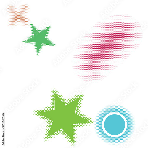 Colorful Geometric Lighting Effect with Background