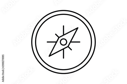 Map icon. icon related to Camping and outdoor. suitable for graphic resources. line icon style