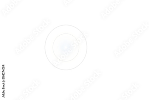 Soft white circular glow with delicate golden rings isolated on transparent background, luminous overlay, subtle halo, elegant light effect