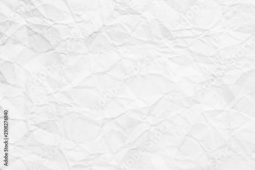 White crumpled paper texture