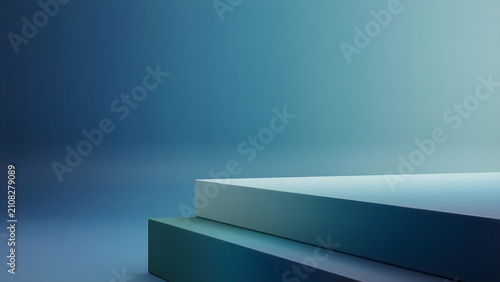 Obraz w ramie Layered matte gradient planes