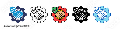 Fotografía Trust Management multiple icon