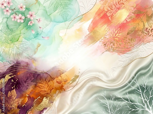 abstract watercolor background generative Ai