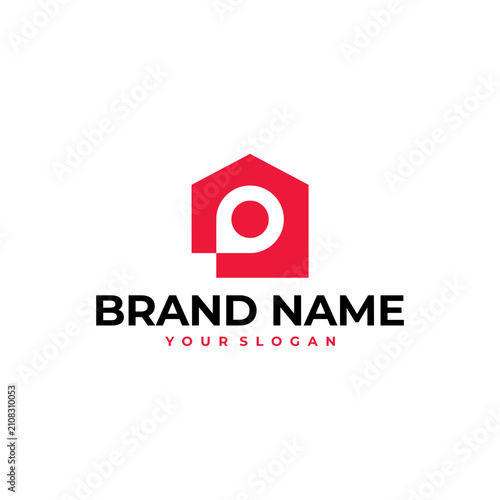 PIN HOUSE HOME LOCATION MARK LOGO VECTOR ICON ILLUSTRATION
