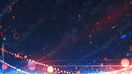 colorful abstract light particles digital futuristic background