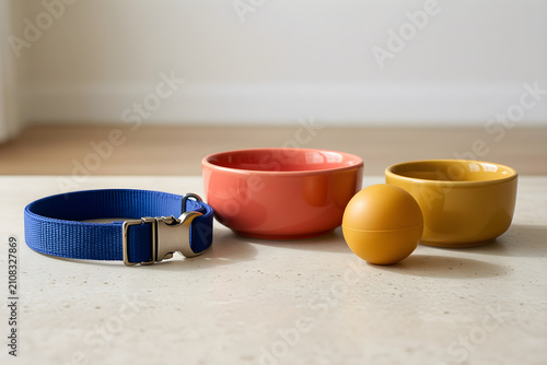 Obraz na płótnie Separate matte cobalt woven-nylon collar