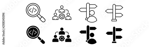 Konstfotografi VUCA icon set