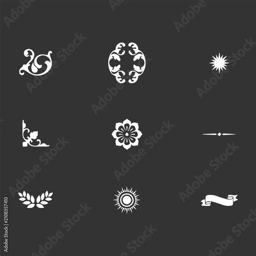 Ornamnets Element Icon New Design