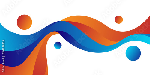 Quadro su tela abstract background vector design, colorful blurred shaded background uses for a