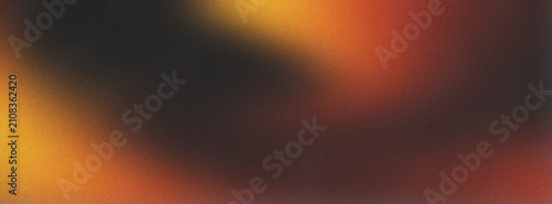 Принти на полотні Abstract grain texture with orange and dark brown gradient background, blurred v