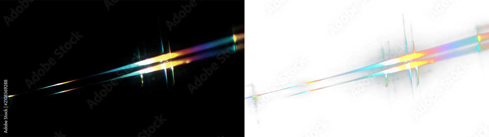 Obraz premium Colorful light streaks on a transparent backdrop showing dynamic movement and vibrant colors