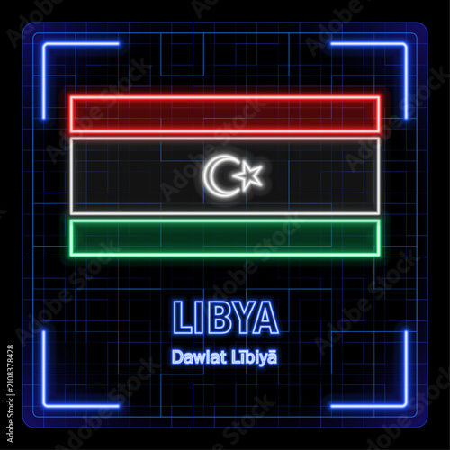 Obraz na plátně Libya flag symbol
