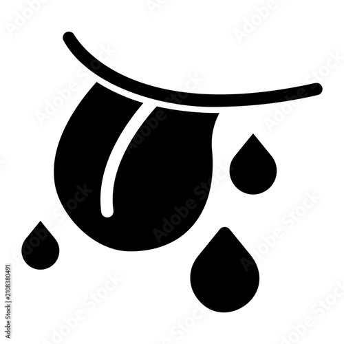 Canvas Print joking Solid icon